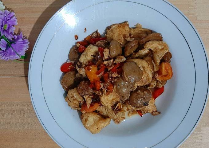 Tumis Tahu Pentol Pedas Manis