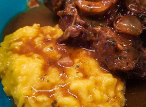 Foto resep Ossobuco alla milanese (stew beef shank dengan saffron risotto)