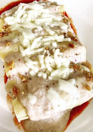 Una foto de Canelones de pollo - keto