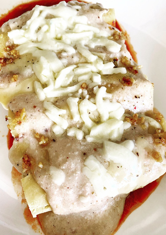 Una foto de Canelones de pollo - keto