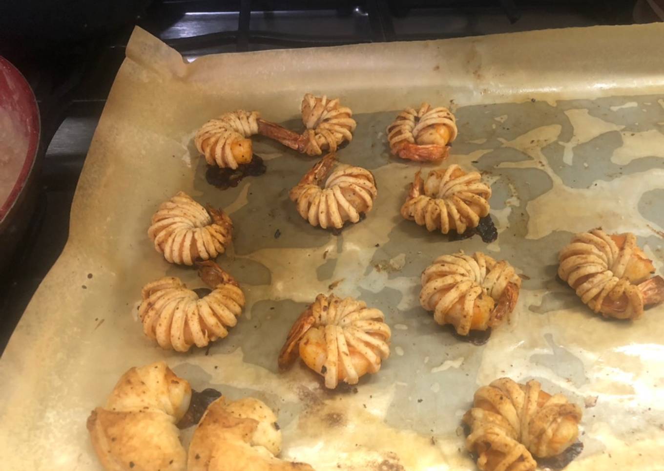 Camarones en hojaldré a la Sonorense