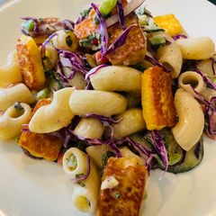 A picture of Tahini Pasta Salad.