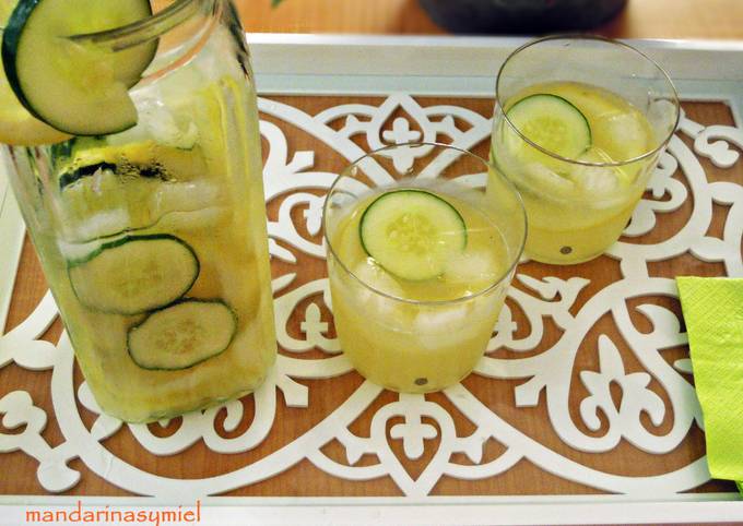 Limonada con pepino y miel Receta de Mandarinasymiel- Cookpad