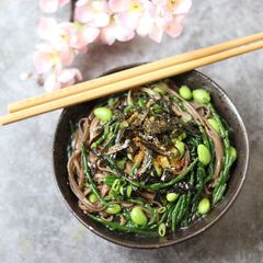 Sweet and Salty Soba and Samphire Asian Style Noodles Salad 🥗 A picture of Sweet and Salty Soba and Samphire Asian Style Noodles Salad 🥗.