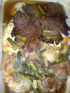 Una foto de Bandeja de pollo y verduras