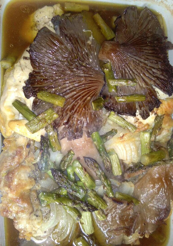 Una foto de Bandeja de pollo y verduras