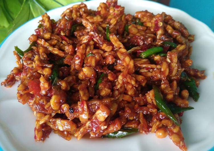 Langkah Mudah untuk Menyiapkan Kering tempe pedas manis yang Bisa Manjain Lidah