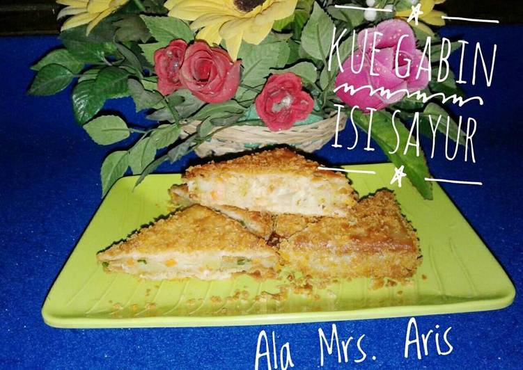 Resep Kue Gabin Isi Sayur Ala Mrs. Aris Anti Gagal