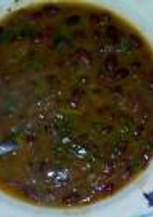 A picture of Fried beans served with chapati.