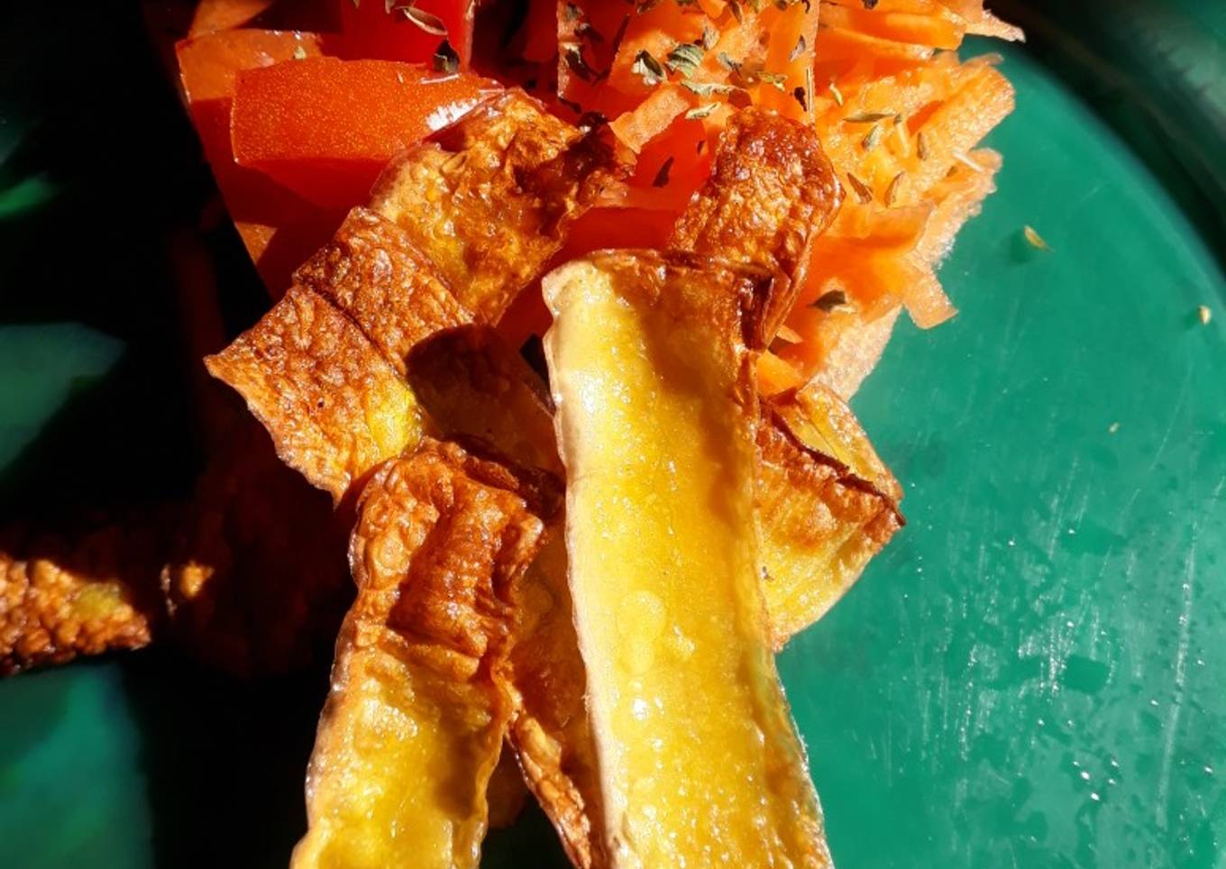 Chip's con cáscaras de calabaza