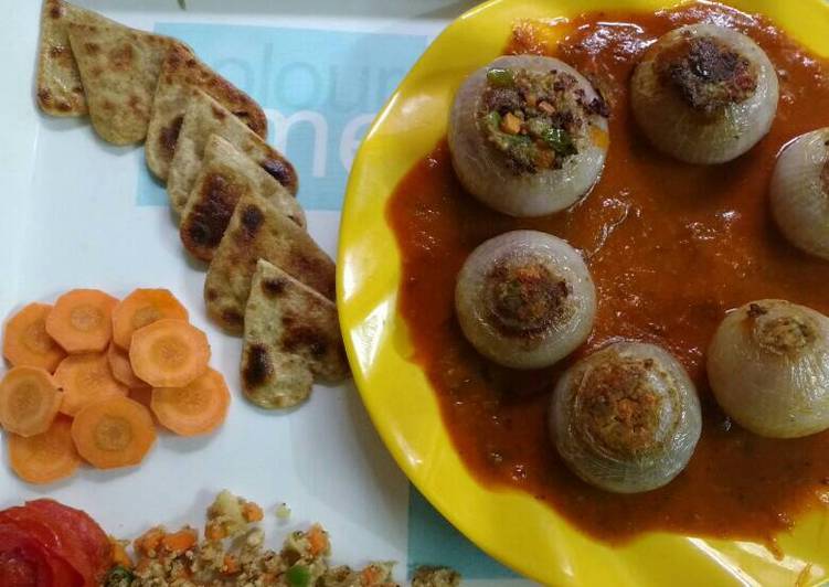 Simple Way to Make Quick Stuffed onion curry