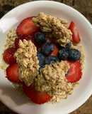 Cereal with fresh fruits