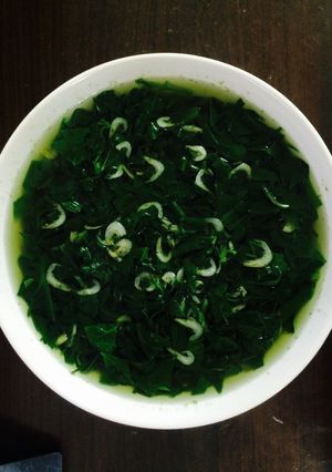 Hình của món Canh Mồng tơi tép khô.