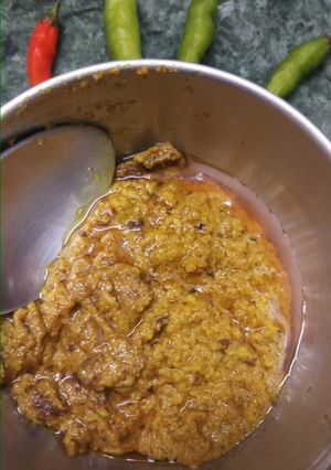 A picture of Mirch ka Salan.