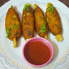 Veg corn kebabs A picture of Veg corn kebabs.