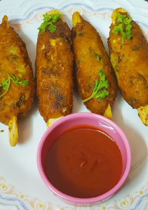 A picture of Veg corn kebabs.