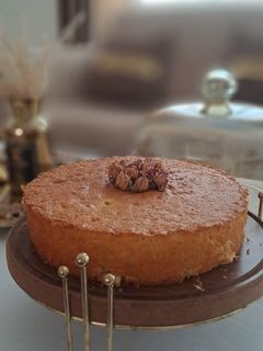 عکسی از دستور کیک زعفرانی🥧
