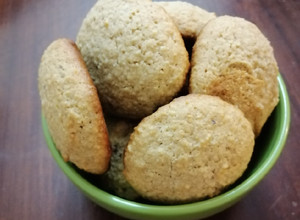 Una foto de Galletones de avena con nueces fácil y rápido