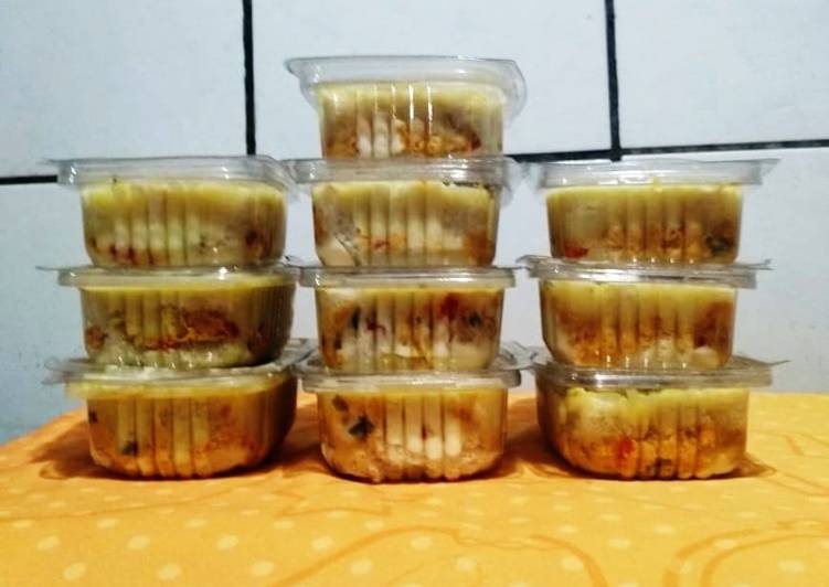 Torta de frango no potinho