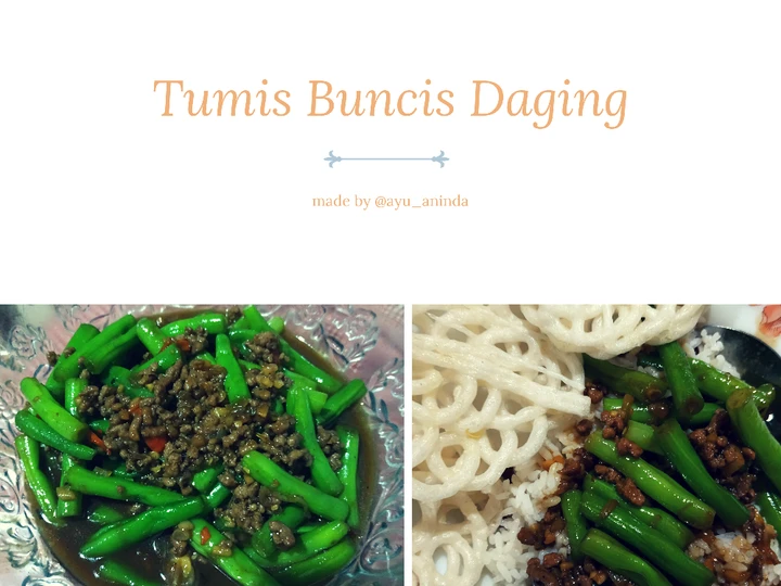 Cara Sederhana Membuat Resep  Tumis Buncis Daging yang Lezat Sekali, Bikin Ketagihan