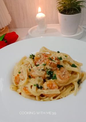 Foto resep Creamy Fettuccine Saus Alfredo