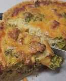 Quiche de Brocólos e Bacon