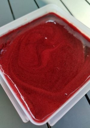 Une photo de Sorbet aux mûres