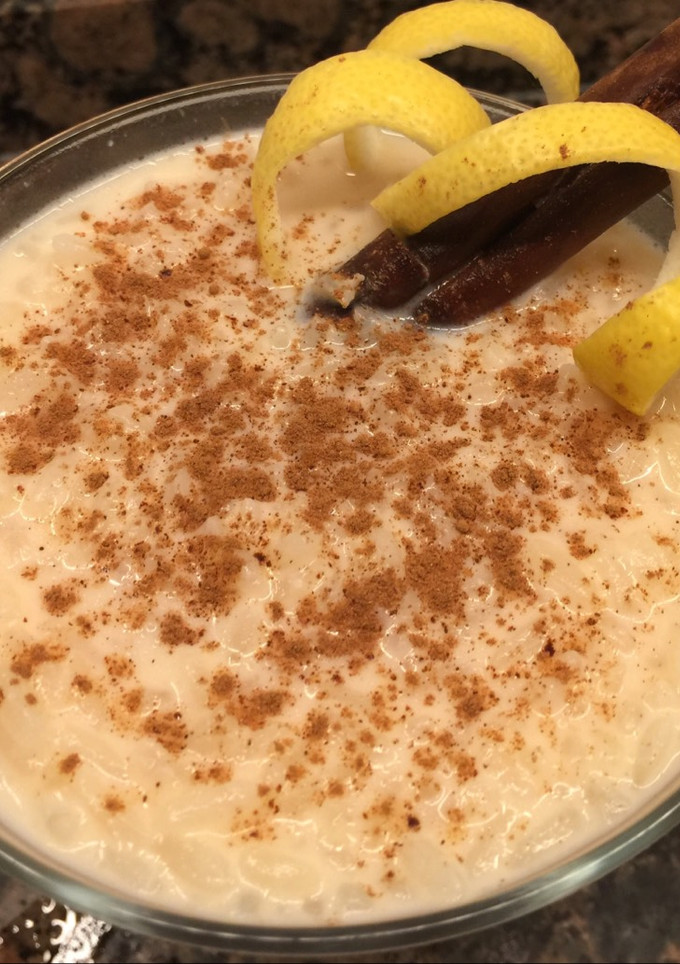 Una foto de Arroz con leche sin lactosa
