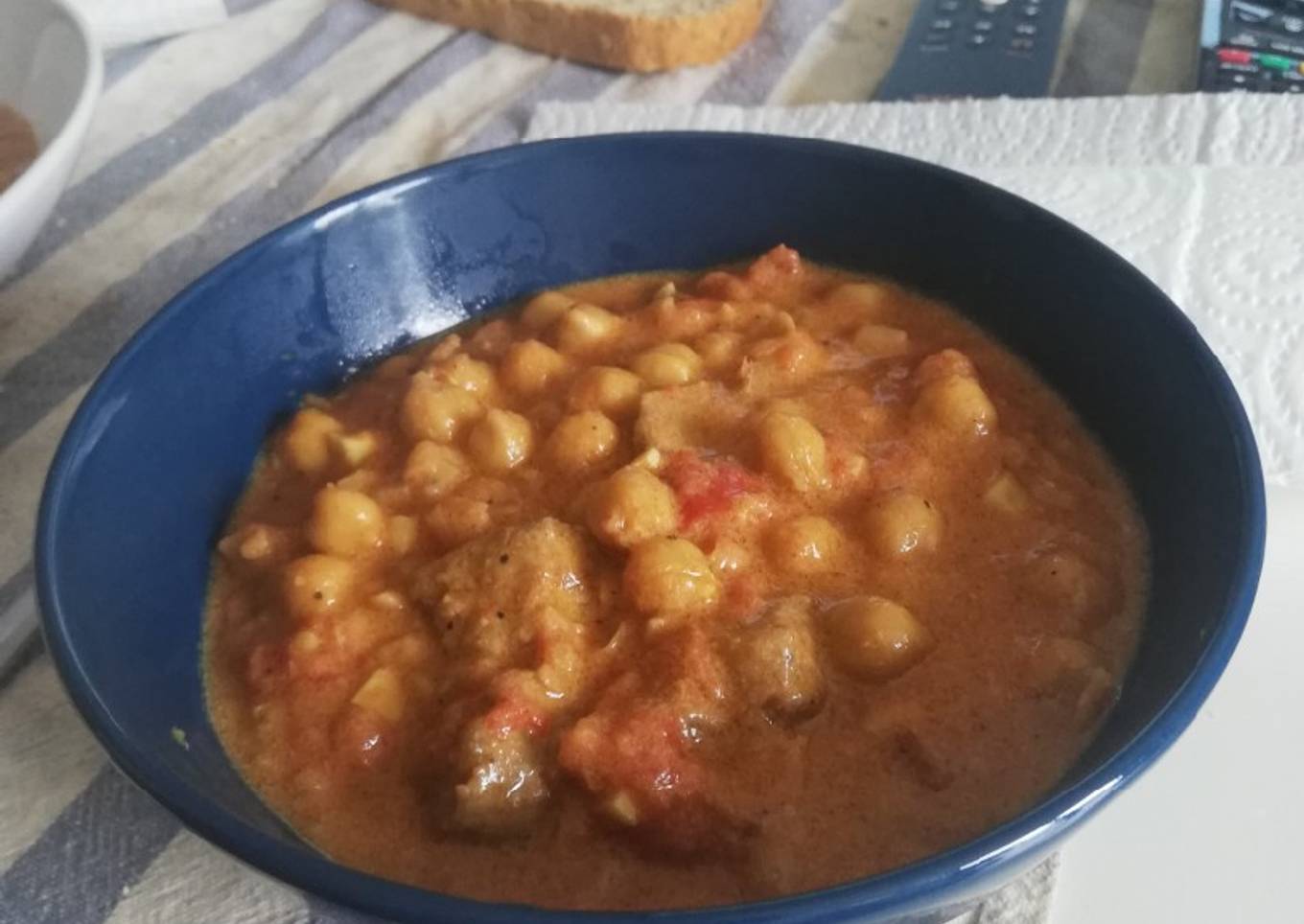 Garbanzos al curry