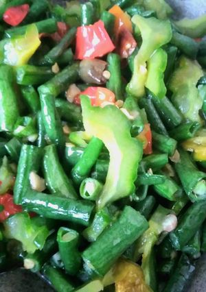 Foto resep Tumis pare kacang panjang