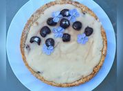 Una foto de kuchen de durazno