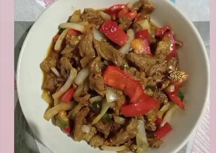 Resep Beef teriyaki Menggugah Selera