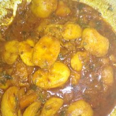 A picture of Aloo dum.