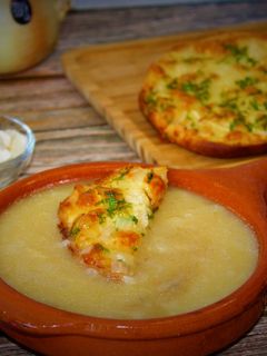 Una foto de Sopa de cebolla