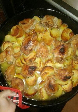 صورة لوصفة بطاطا بفروج😋