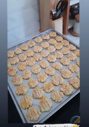 Foto resep Cornflakes cheese cookies