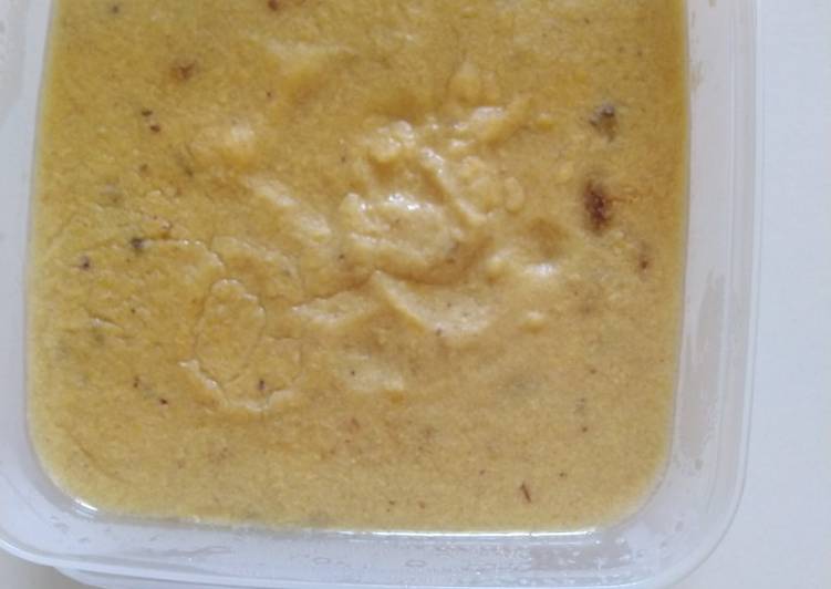 Resep Bubur jagung kurma MPASI Bikin Ngiler