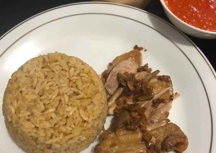 Langkah Mudah untuk Menyiapkan Nasi hainam dan ayam pekcamkee yang Bikin Ngiler