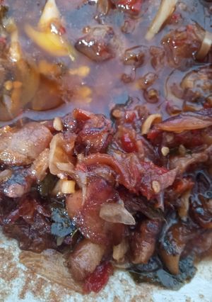 Foto resep Sambal baby cumi asin mix ikan asin peda
