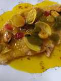 Lenguado en salsa de Marisco