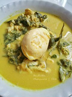 Foto resep Gulai Daun Singkong Telur Bebek Ceplok
