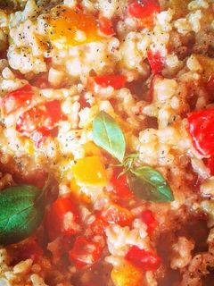 Foto di Orzo con peperoni (ricetta light)