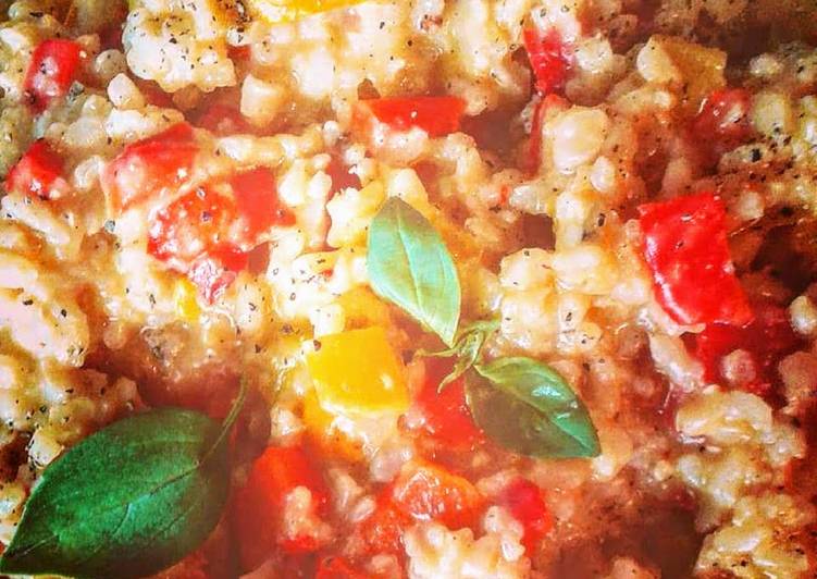 Orzo con peperoni (ricetta light)