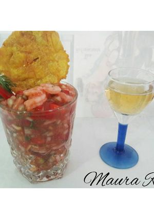 Una foto de Cóctel de camarones