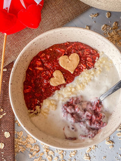 Una foto de Porridge Red Velvet
