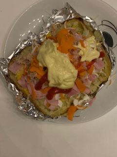 Una foto de Patata rellena a la feria!!