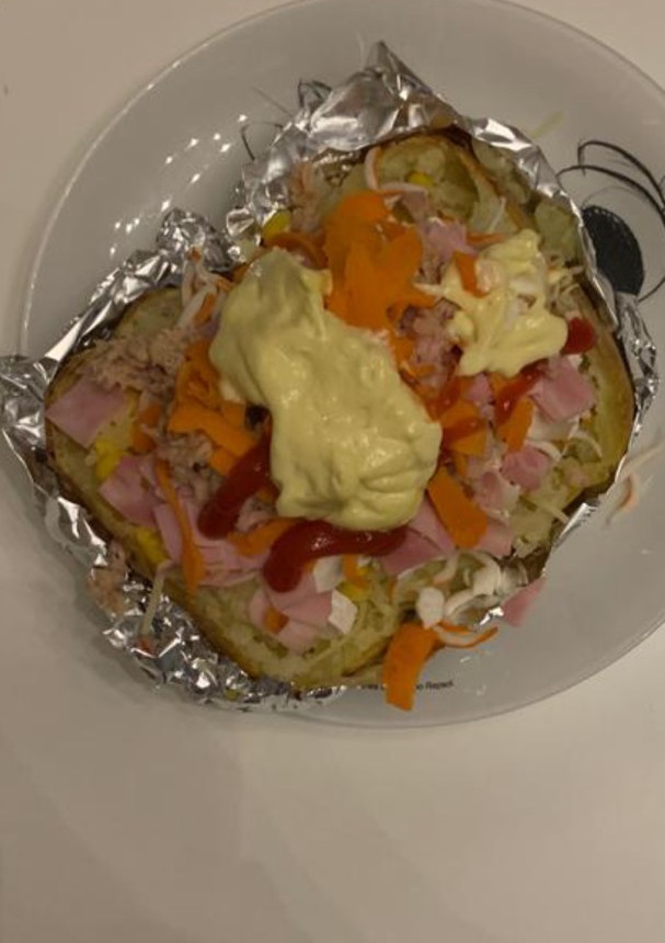 Una foto de Patata rellena a la feria!!