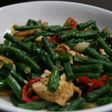 Tumis kacang panjang n tempe