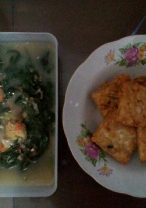 Foto resep Sayur daun ketela kuah kemiri & ebi