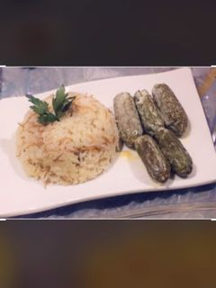 صورة لوصفة مخشي مع الارز بالشعيرية